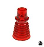 Posts/ Spacers/Standoffs - Plastic-Post 1-1/8 inch concentric fin red - tall