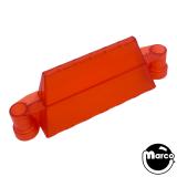 Lane guide - pyramid 2-1/2 inch transparent red