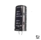 Capacitors-Capacitor 180 uF 400v radial snap