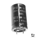 Capacitors-Capacitor 470 uF 250v radial 