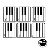 Stickers & Decals-GUNS N ROSES (Data East) piano decal