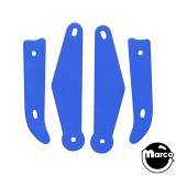 Playfield Plastics-CIRQUS VOLTAIRE (Bally) Color Guard Blue (4)