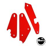 Playfield Plastics-COMET (WILLIAMS) Color Guard Red (3)