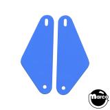 Playfield Plastics-EVEL KNIEVEL (BALLY) Color Guard Blue (2)