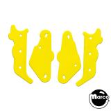 Playfield Plastics-HURRICANE (Williams) Color Guard Yellow (4)