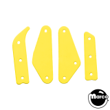 Playfield Plastics-Indiana Jones (Williams) Color Guard Yellow (4)