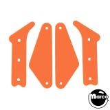 TFK Fluorescent Plastic Protectors-LAST ACTION HERO (DATA EAST) Fluorescent Guard Orange (4)