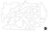 Playfield Plastics-SCARED STIFF (Bally) Plastic shield set