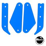 Playfield Plastics-SHADOW (Bally) Color Guard shield set blue