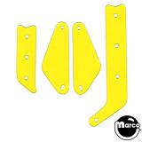 Playfield Plastics-TWILIGHT ZONE (Bally) Color Guard YELLOW (4)