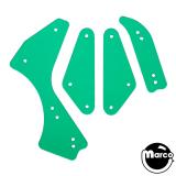 Playfield Plastics-WIZARD OF OZ (Jersey Jack) Color Guard GREEN (4)