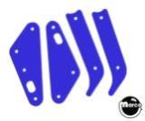 Playfield Plastics-MUSTANG (Stern) Color Guard shield set BLUE