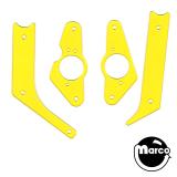 Playfield Plastics-KISS (Stern) Fluorescent Guard Yellow (4)