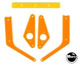 Playfield Plastics-BATMAN 66 (Stern) Fluorescent Guard Orange (5)