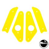 Playfield Plastics-BEATLES (STERN) Fluorescent Guard Yellow (4)