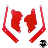 Playfield Plastics-DEADPOOL (Stern) Color Guard Red (4)