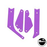 Playfield Plastics-X-MEN LE (Stern) Color Guard Purple (4)