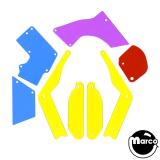 TFK Color Guard Plastic Protectors-Foo Fighters PRE/LE (Stern) 8PC Multi-Color Plastic Guard