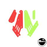 Playfield Plastics-HARRY POTTER (JJP) Fluorescent Guard GREEN/RED (4)