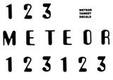 METEOR (Stern) Drop target decals (16)