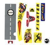 Stickers & Decals-STREET FIGHTER II (Gottlieb) Decal set