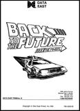Manuals - B-BACK TO THE FUTURE (DE) Manual & schematic