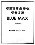 Manuals - B-BLUE MAX (Chicago Coin) Manual & Schem