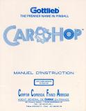 CAR HOP (Gottlieb) Manual FRENCH