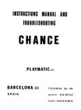 CHANCE (Playmatic 1978) Manual
