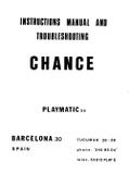 -CHANCE (Playmatic 1978) Manual