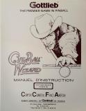 Manuals - C-CUE BALL WIZARD (Gottlieb) Manual FRENCH