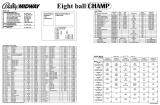 EIGHT BALL CHAMP (Bally) Backbox Tech Chart