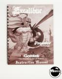 Manuals - E-EXCALIBUR (Gottlieb) Manual