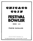 Manuals - F-FESTIVAL BOWLER (Chicago Coin) Manual