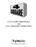 4 SQUARE (Gottlieb) Manual/Schematic