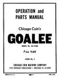 Manuals - G-GOALEE (Chicago Coin Machine) Manual