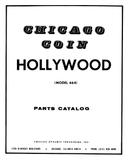Manuals - H-HOLLYWOOD (Chicago Coin)Manual/Schematic