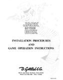 Manuals - J-JACK IN THE BOX (Gottlieb) Manual/Schem.