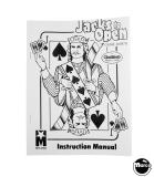 Manuals - J-JACKS TO OPEN (Gottlieb 1984)  Manual