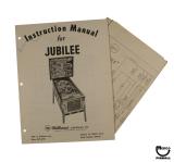 Manuals - J-JUBILEE (Williams) Manual & Schematic