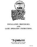 Manuals - K-KING KOOL (Gottlieb) Manual & Schematic