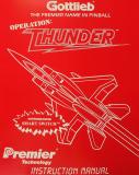 Manuals - O-OPERATION THUNDER (Gottlieb) Manual