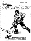 -POWER PLAY (Bally) Manual & Schematic