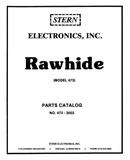 -RAWHIDE (Stern) Parts Catalog & Schematic