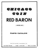 RED BARON (Chicago Coin) Manual & Sch.