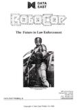 ROBOCOP (Data East) Manual