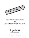 SOCCER (Gottlieb) Manual & Schematic