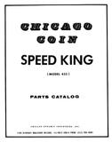 Manuals - Sa-Sp-SPEED KING (Chicago Coin)  Manual +