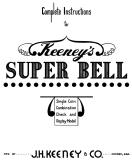 -SUPER BELL (Keeney) Manual & schematic