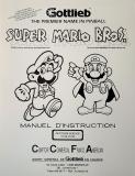 SUPER MARIO BROS (Gottlieb) Manual FRENCH